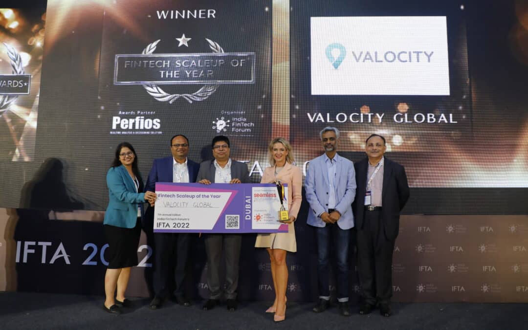 Valocity wins Fintech Scale Up of the Year at the India Fintech Awards