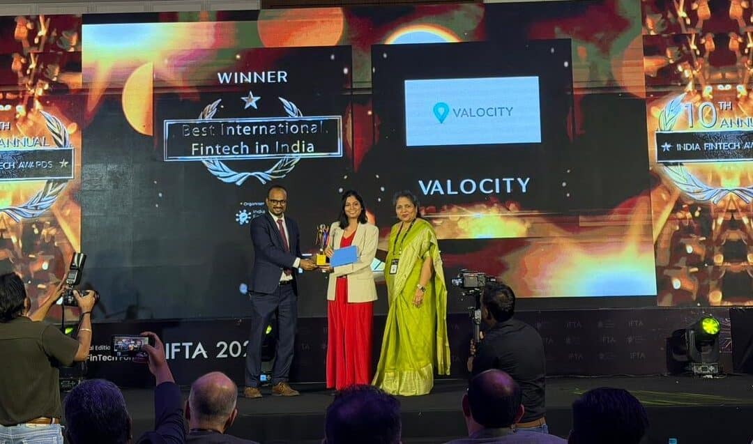 Valocity makes history, winning International Fintech of the Year in India
